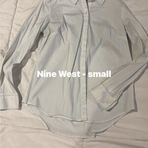Nine Women’s white Button-Down Shirt - Small
